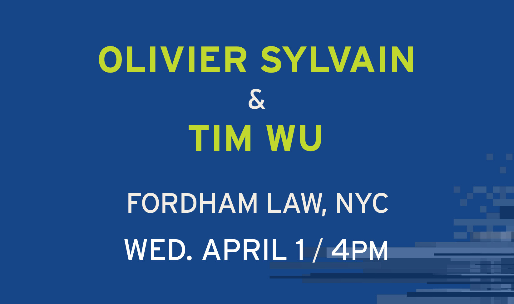 Olivier Sylvain at Fordham Law