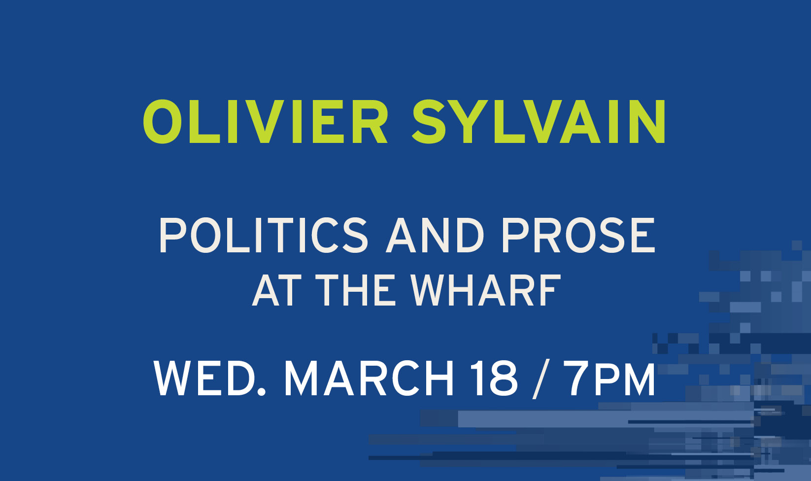 Olivier Sylvain at Politics and Prose