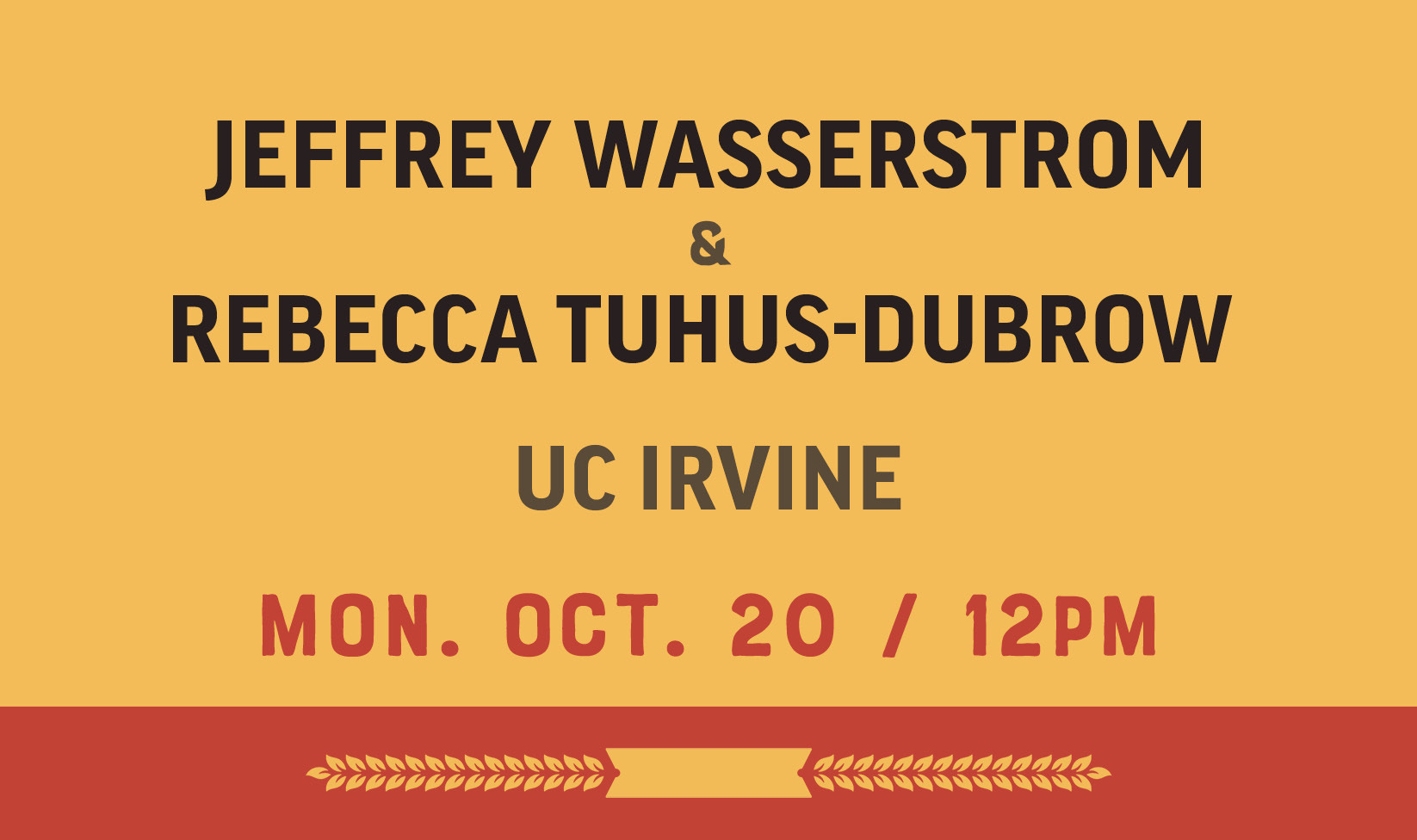 Jeffrey Wasserstrom at UC Irvine