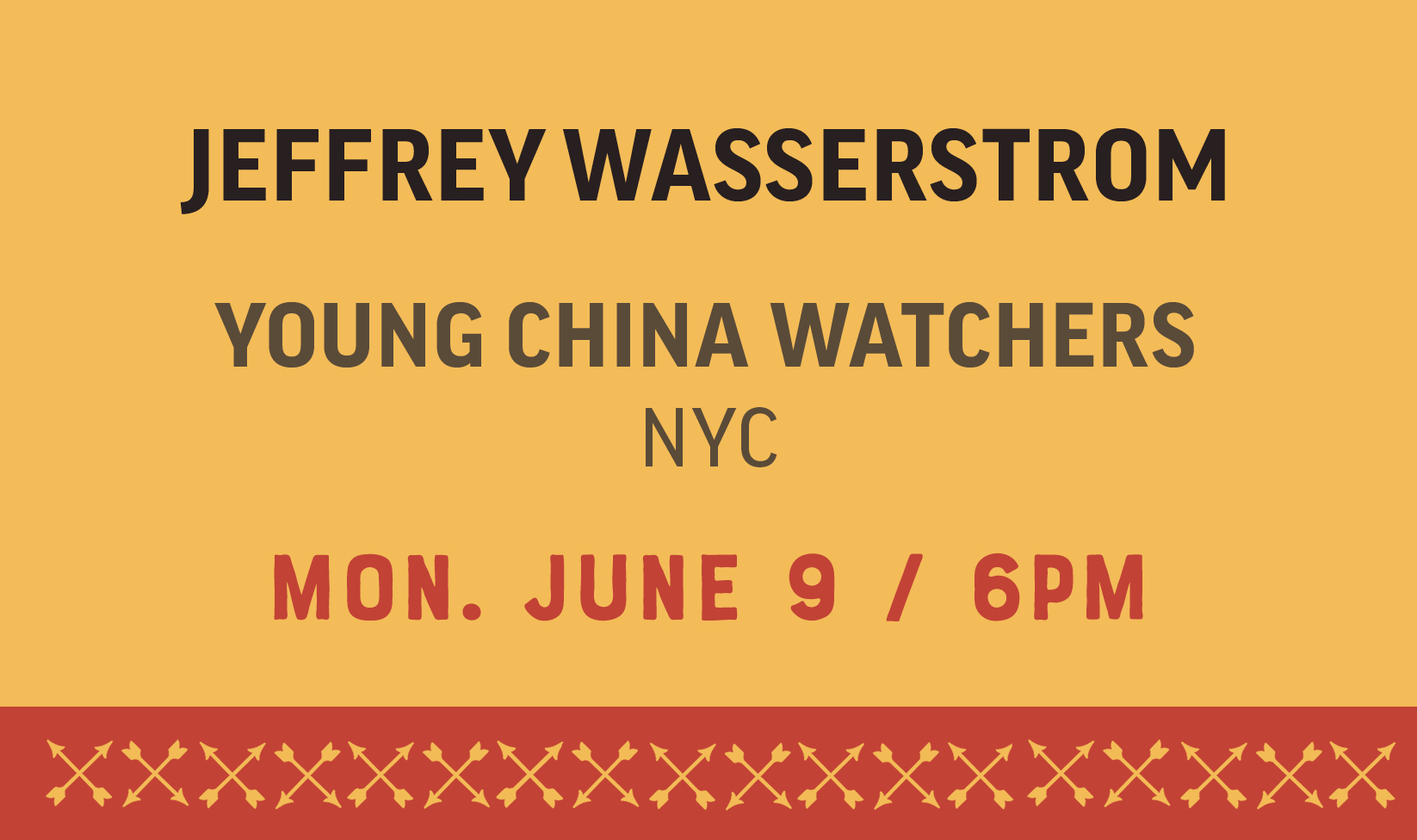 Jeffrey Wasserstrom with YSW NYC